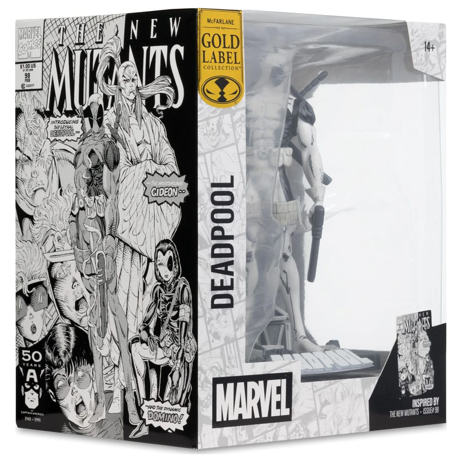Marvel Collection PVC Statue 1/10 Deadpool (The New Mutants #98) (Line Art) (Gold Label) 17 cm Produktfoto