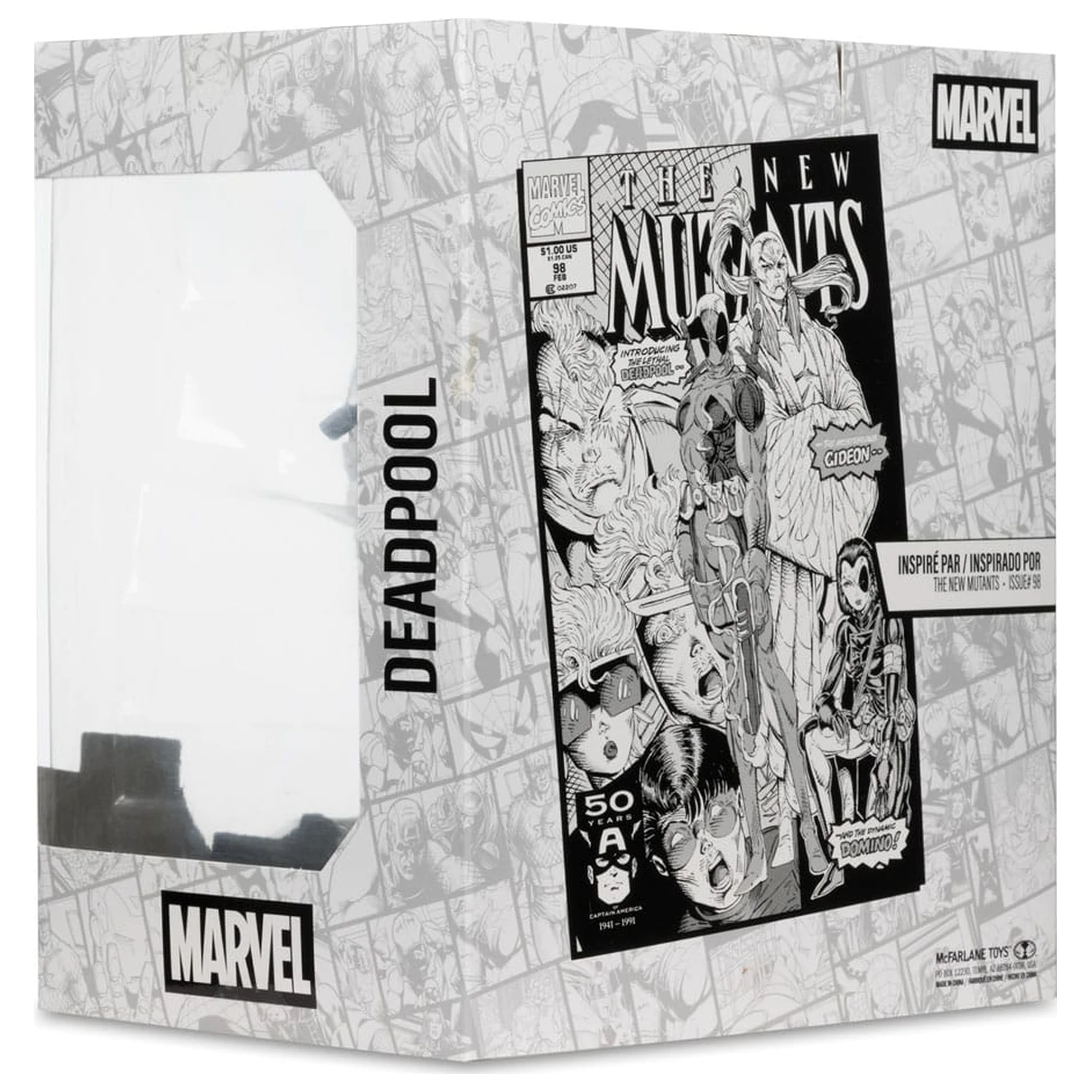 Marvel Collection PVC Statue 1/10 Deadpool (The New Mutants #98) (Line Art) (Gold Label) 17 cm Produktfoto