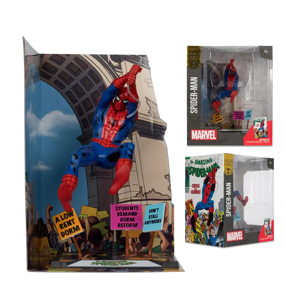 Marvel Collection PVC-Statue 1/10 Spider-Man (The Amazing Spider-Man #68) (Gold Label) 15 cm Produktfoto