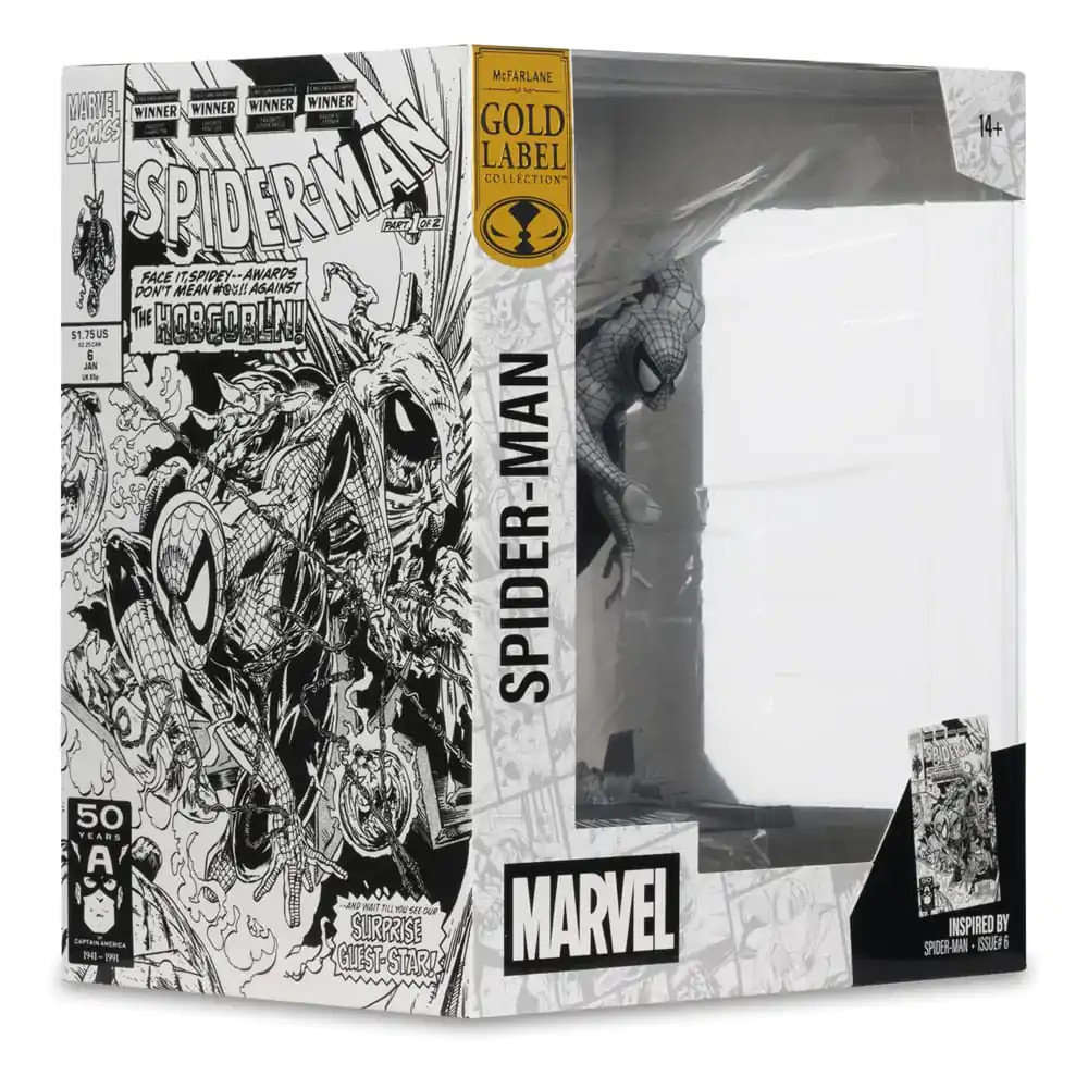 Marvel Collection PVC-Statue 1/10 Spider-Man (Spider-Man #6)(Line Art)(Gold Label) 10 cm Produktfoto