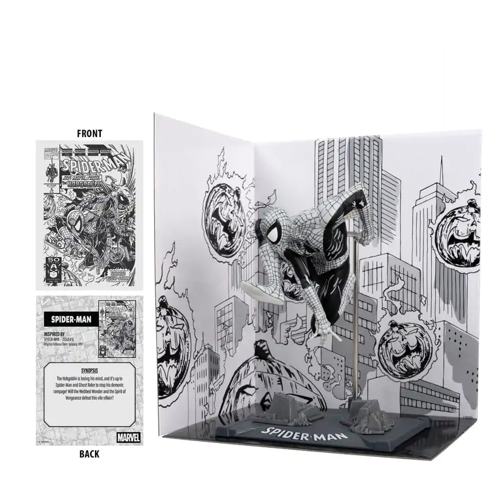 Marvel Collection PVC-Statue 1/10 Spider-Man (Spider-Man #6)(Line Art)(Gold Label) 10 cm Produktfoto