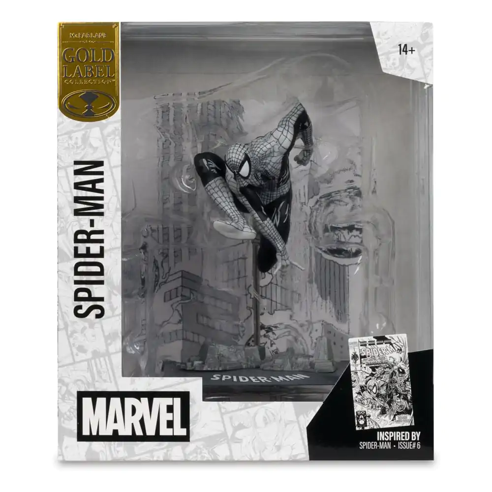 Marvel Collection PVC-Statue 1/10 Spider-Man (Spider-Man #6)(Line Art)(Gold Label) 10 cm Produktfoto