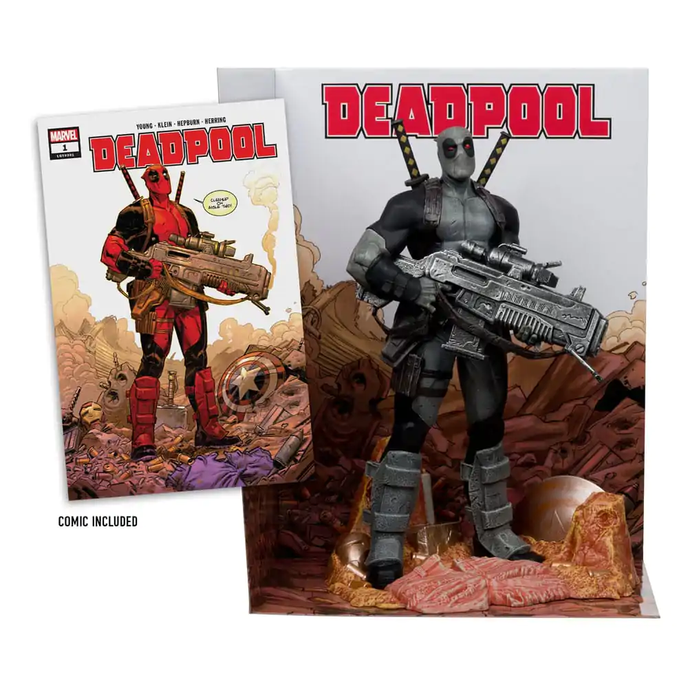 Marvel Collection PVC Statue im Maßstab 1/6 Deadpool (Deadpool #1)(Grey Suit Chase) 27 cm Produktfoto