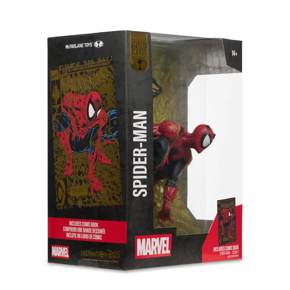Marvel Collection PVC Statue 1/6 Spider-Man (Spider-Man # 1) (Gold Edition) (Gold Label) 15 cm Produktfoto