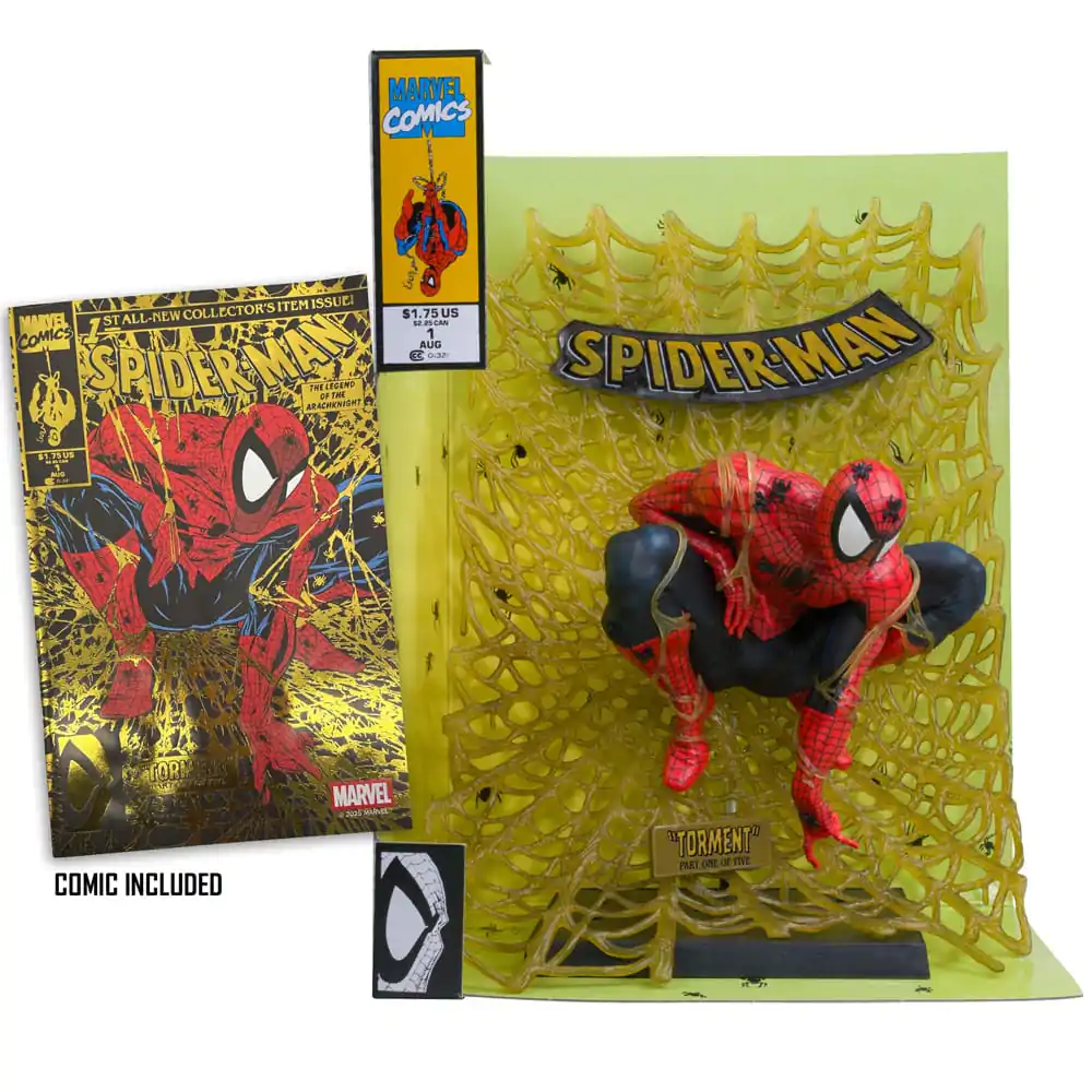 Marvel Collection PVC Statue 1/6 Spider-Man (Spider-Man # 1) (Gold Edition) (Gold Label) 15 cm Produktfoto
