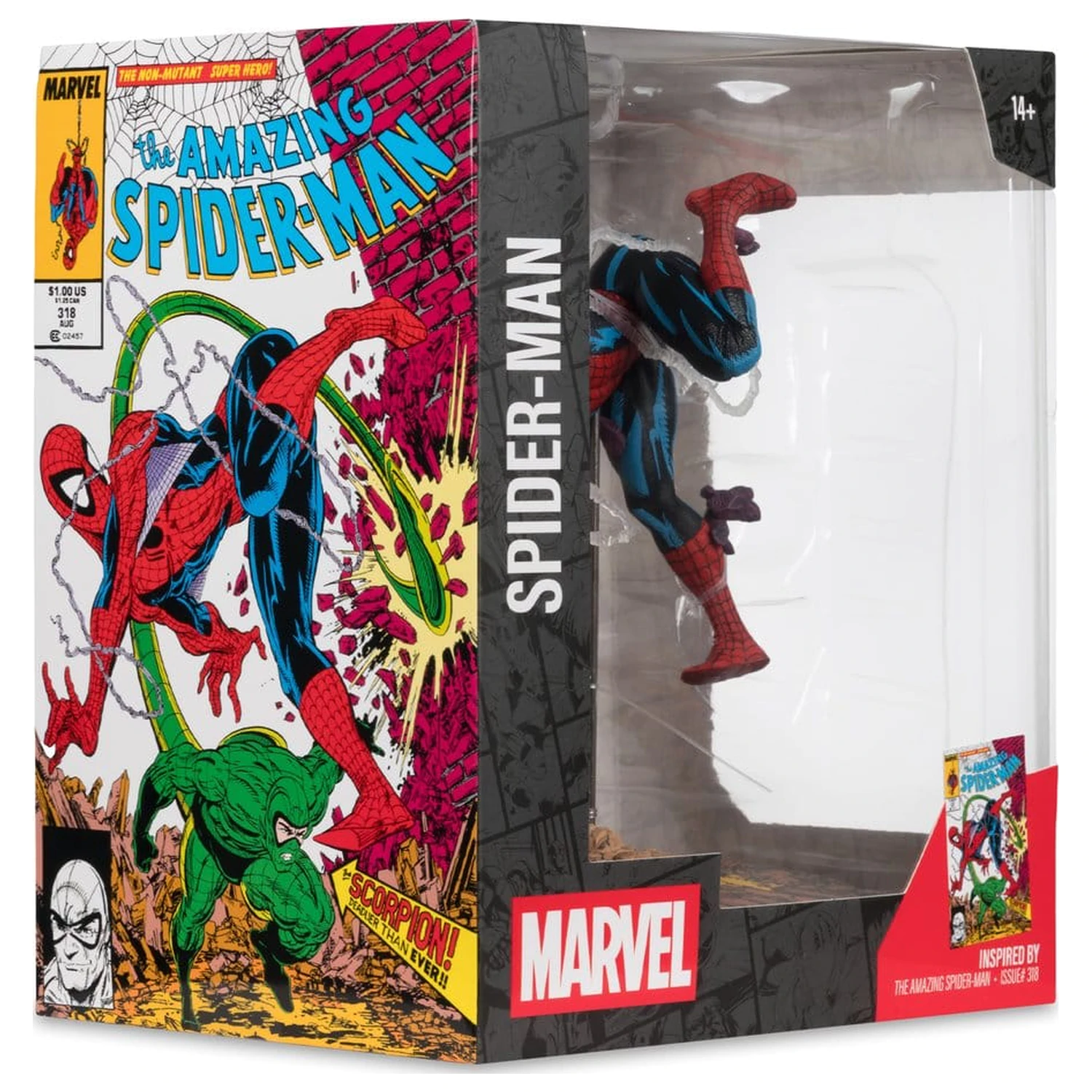 Marvel Collection PVC Figur 1/10 Spider-Man (The Amazing Spider-Man #318) 17 cm Produktfoto