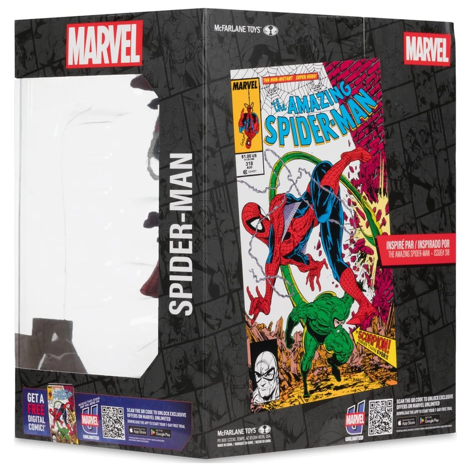 Marvel Collection PVC Figur 1/10 Spider-Man (The Amazing Spider-Man #318) 17 cm Produktfoto