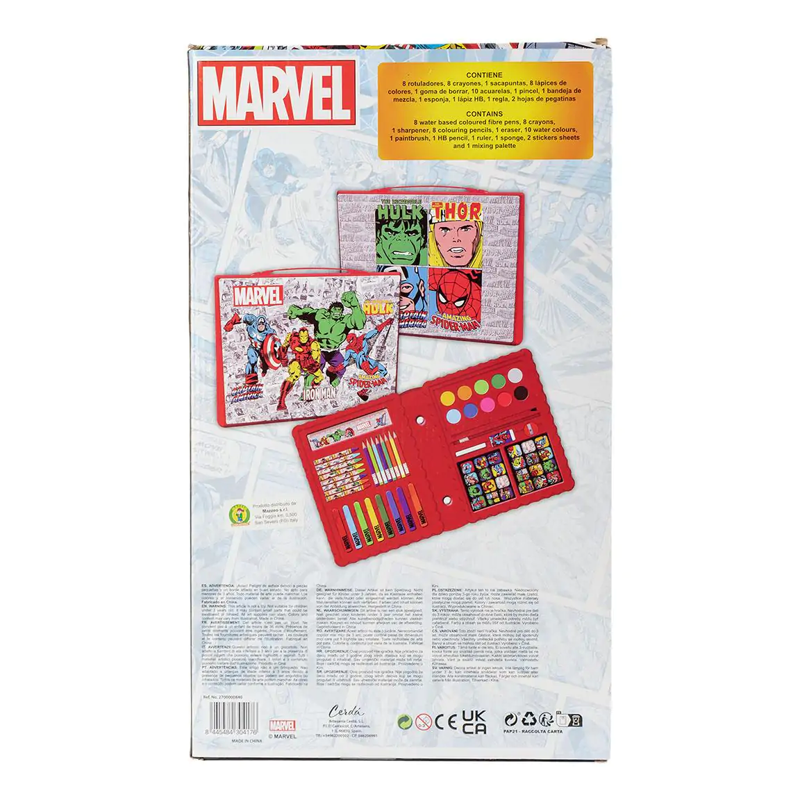 Marvel Colouring Schreibwaren set Produktfoto