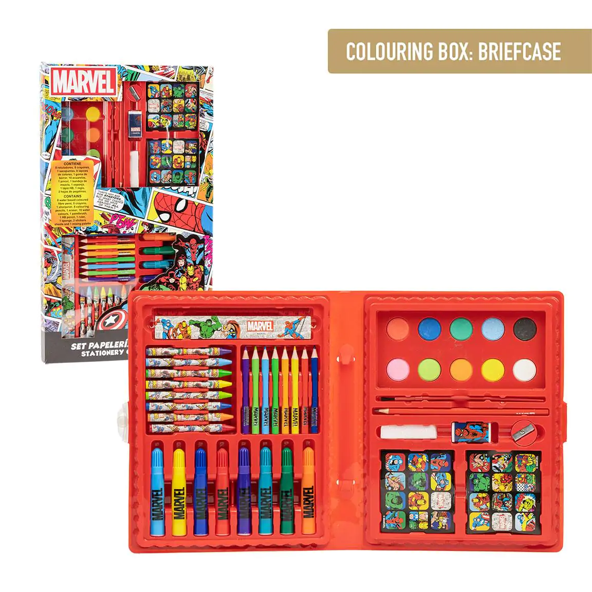 Marvel Colouring Schreibwaren set Produktfoto