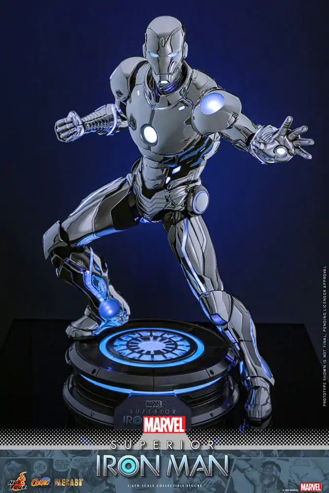Marvel Comic Diecast Masterpiece Action-Figur 1/6 Superior Iron Man 32 cm Produktfoto
