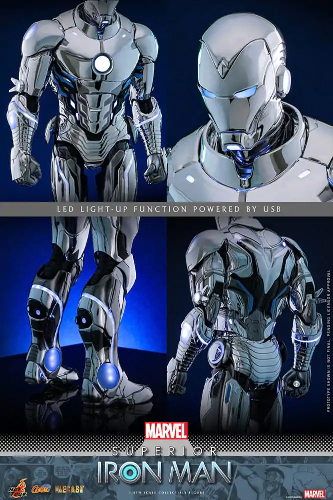 Marvel Comic Diecast Masterpiece Action-Figur 1/6 Superior Iron Man 32 cm Produktfoto