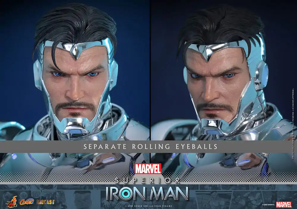 Marvel Comic Diecast Masterpiece Action-Figur 1/6 Superior Iron Man 32 cm Produktfoto