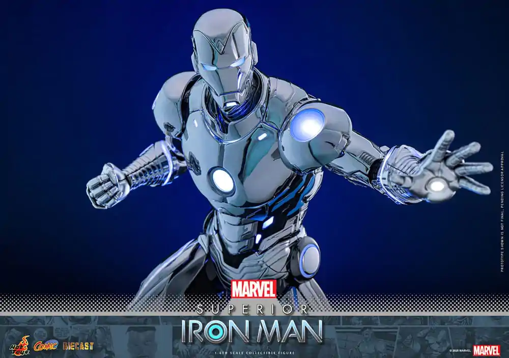 Marvel Comic Diecast Masterpiece Action-Figur 1/6 Superior Iron Man 32 cm Produktfoto