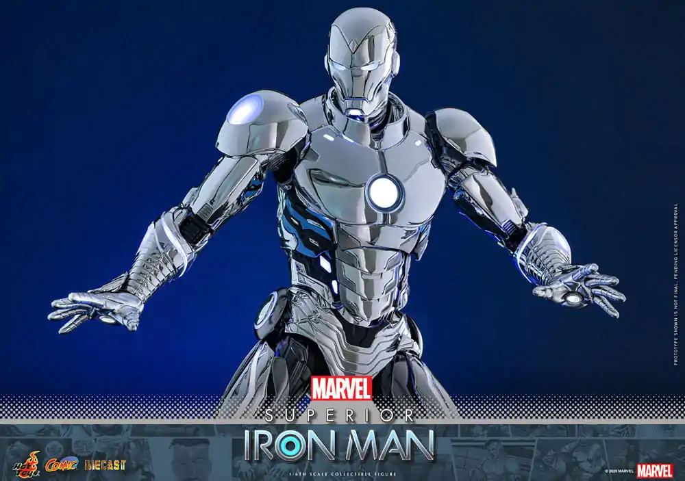 Marvel Comic Diecast Masterpiece Action-Figur 1/6 Superior Iron Man 32 cm Produktfoto