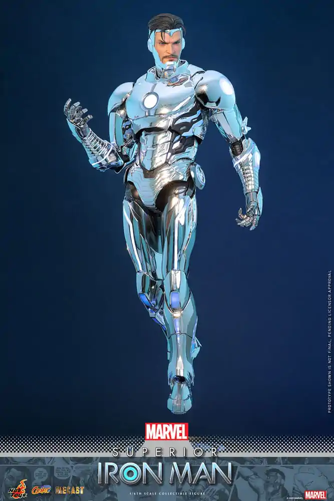 Marvel Comic Diecast Masterpiece Action-Figur 1/6 Superior Iron Man 32 cm Produktfoto