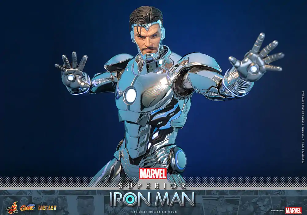 Marvel Comic Diecast Masterpiece Action-Figur 1/6 Superior Iron Man 32 cm Produktfoto