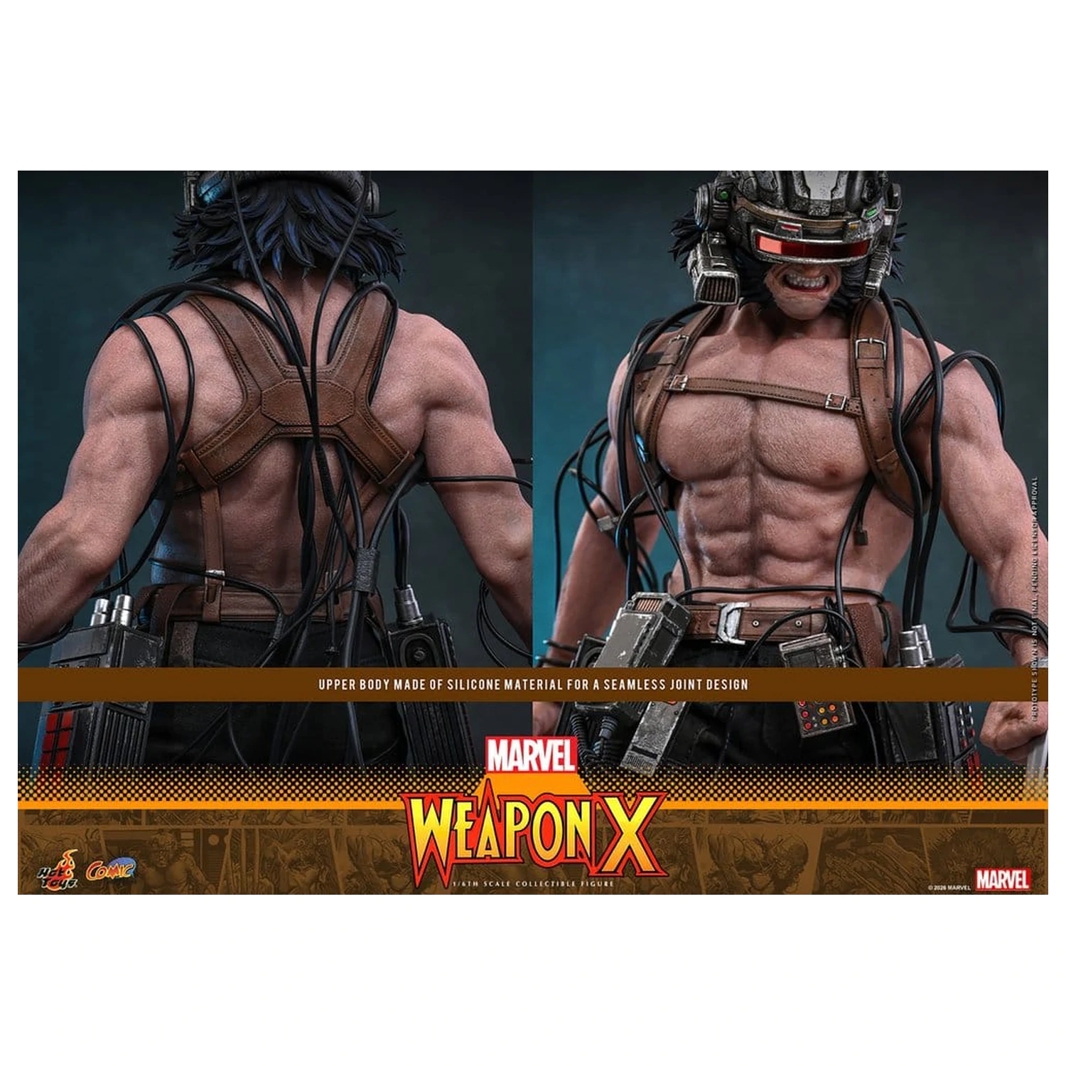 Marvel Comic Meisterwerk Action Figur 1/6 Weapon X 31 cm Produktfoto