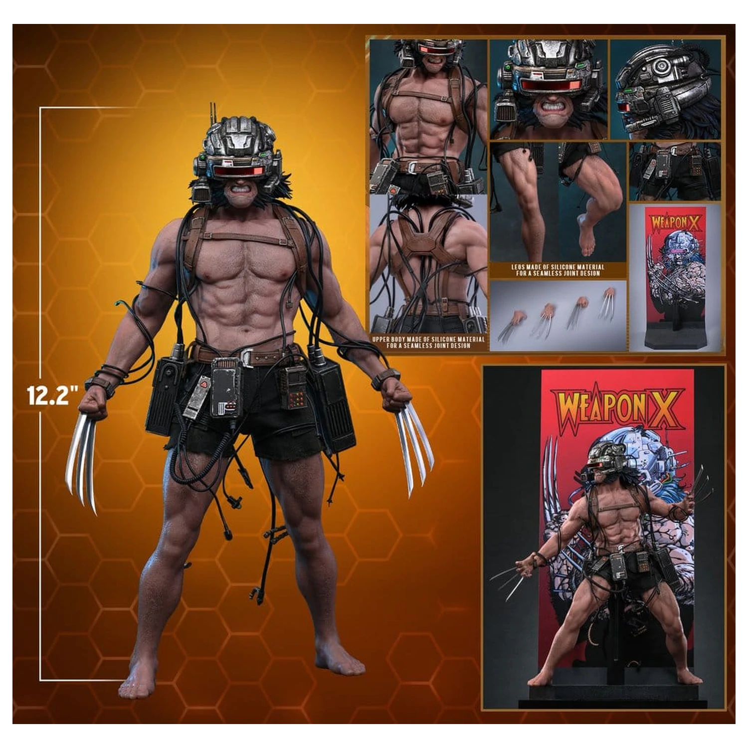 Marvel Comic Meisterwerk Action Figur 1/6 Weapon X 31 cm Produktfoto