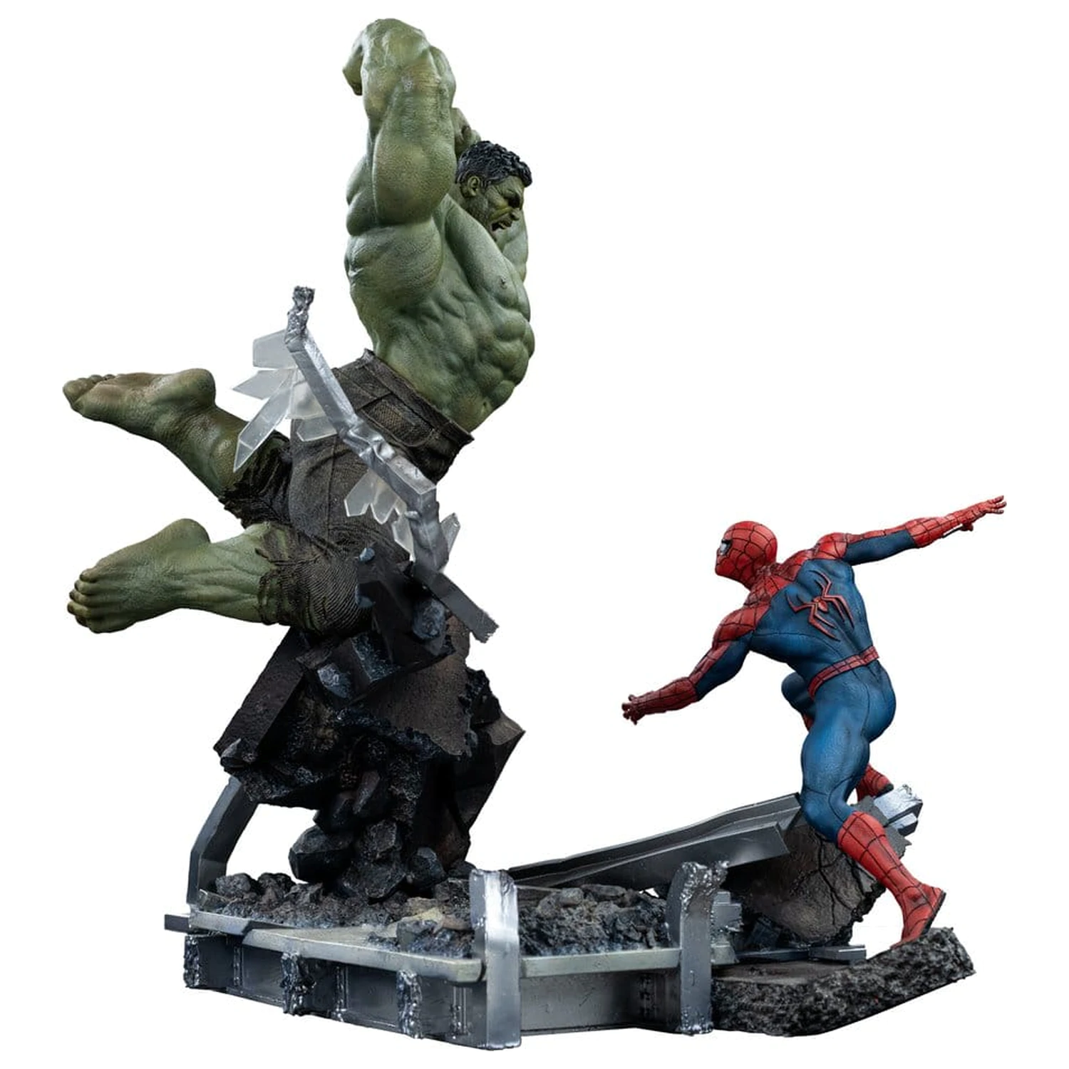 Marvel Comics Art Scale Statue 1/10 Spider-Man vs Hulk 38 cm Produktfoto