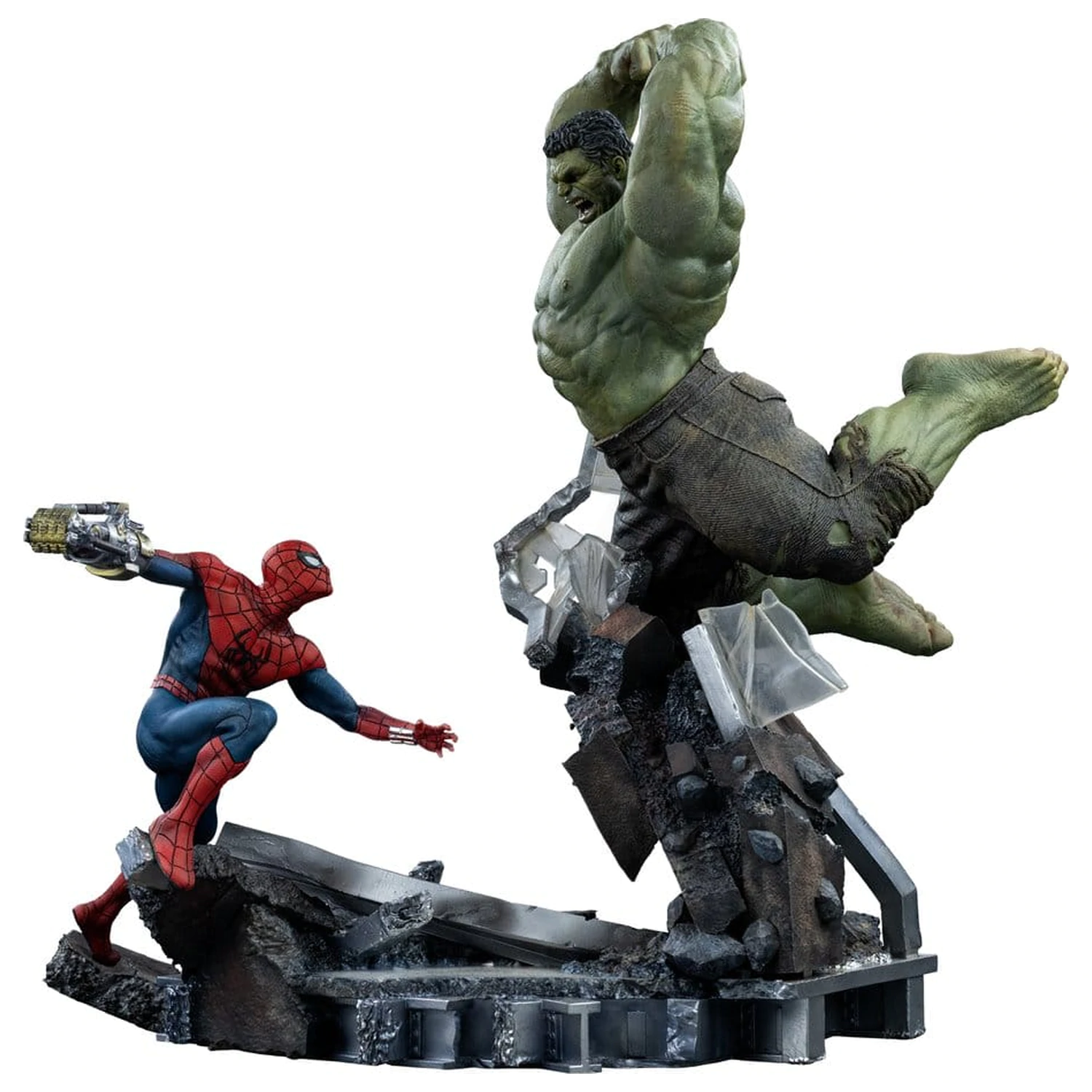 Marvel Comics Art Scale Statue 1/10 Spider-Man vs Hulk 38 cm Produktfoto