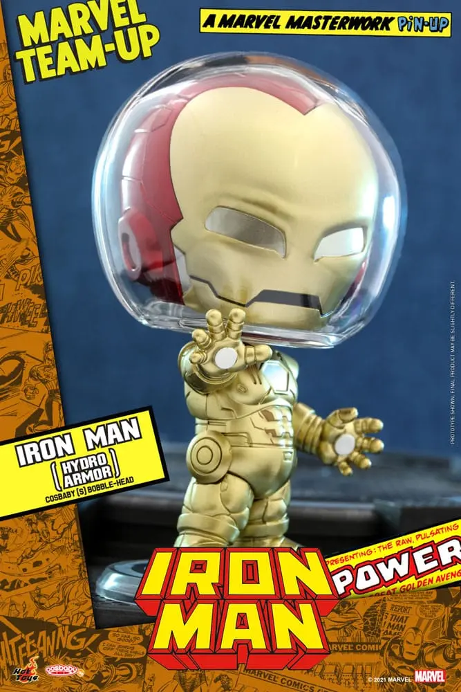 Marvel Comics Cosbaby (S) Minifigur Iron Man (Hydro Armor) 10 cm termékfotó