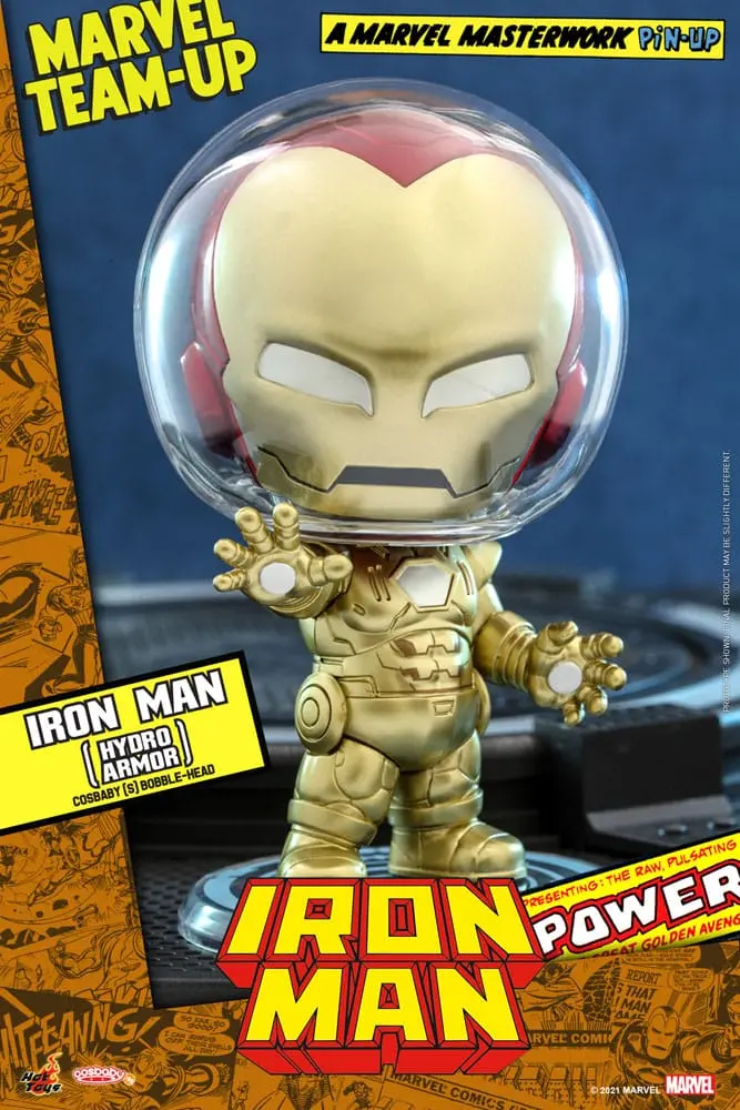 Marvel Comics Cosbaby (S) Minifigur Iron Man (Hydro Armor) 10 cm termékfotó