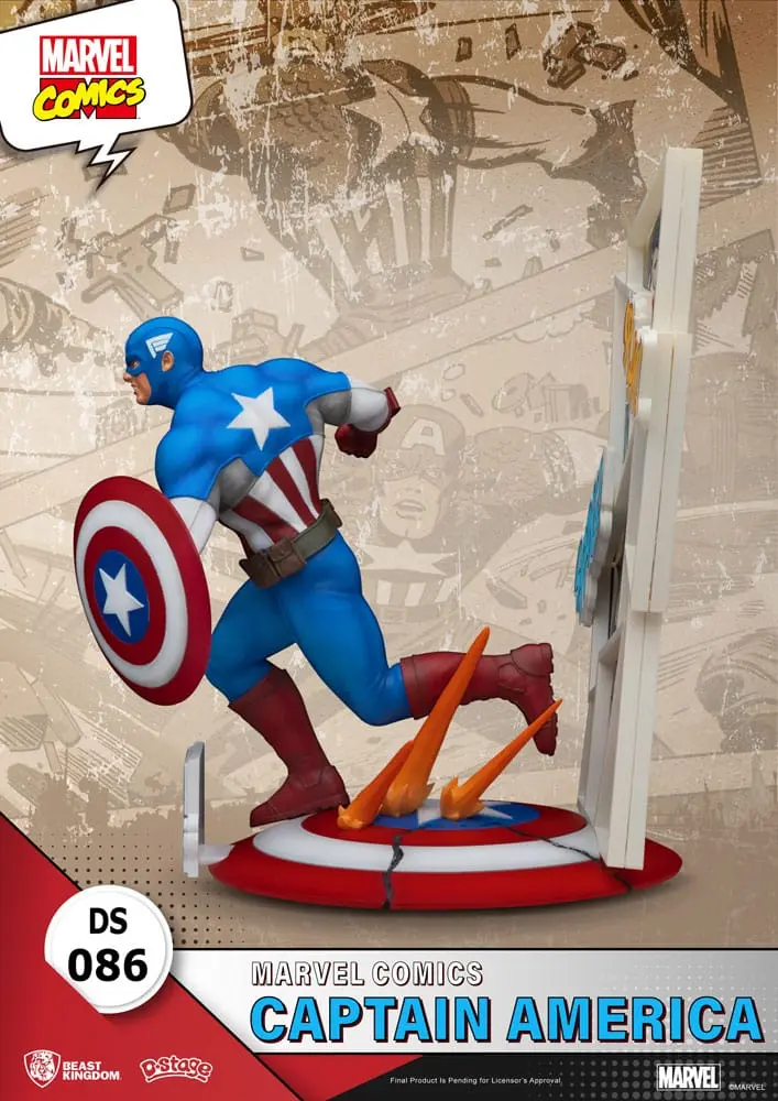 Marvel Comics D-Stage PVC Diorama Captain America 16 cm termékfotó