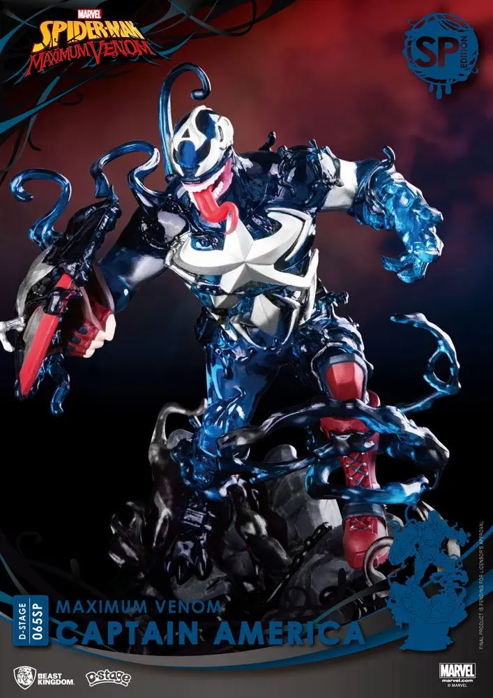 Marvel Comics D-Stage PVC Diorama Maximum Venom Captain America Special Edition 16 cm Produktfoto