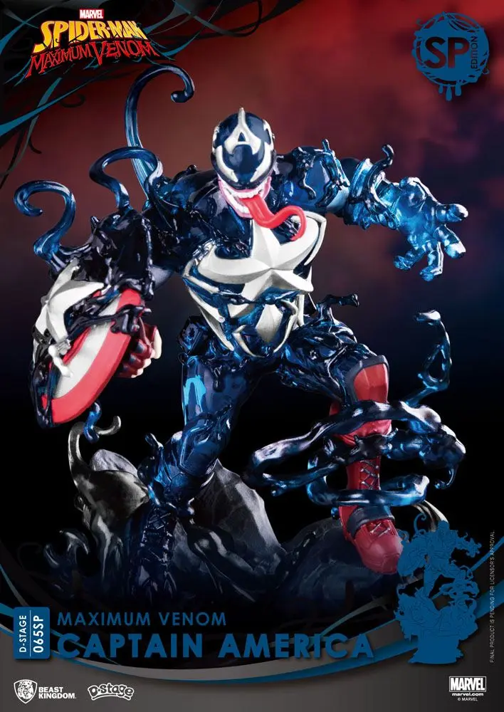 Marvel Comics D-Stage PVC Diorama Maximum Venom Captain America Special Edition 16 cm Produktfoto