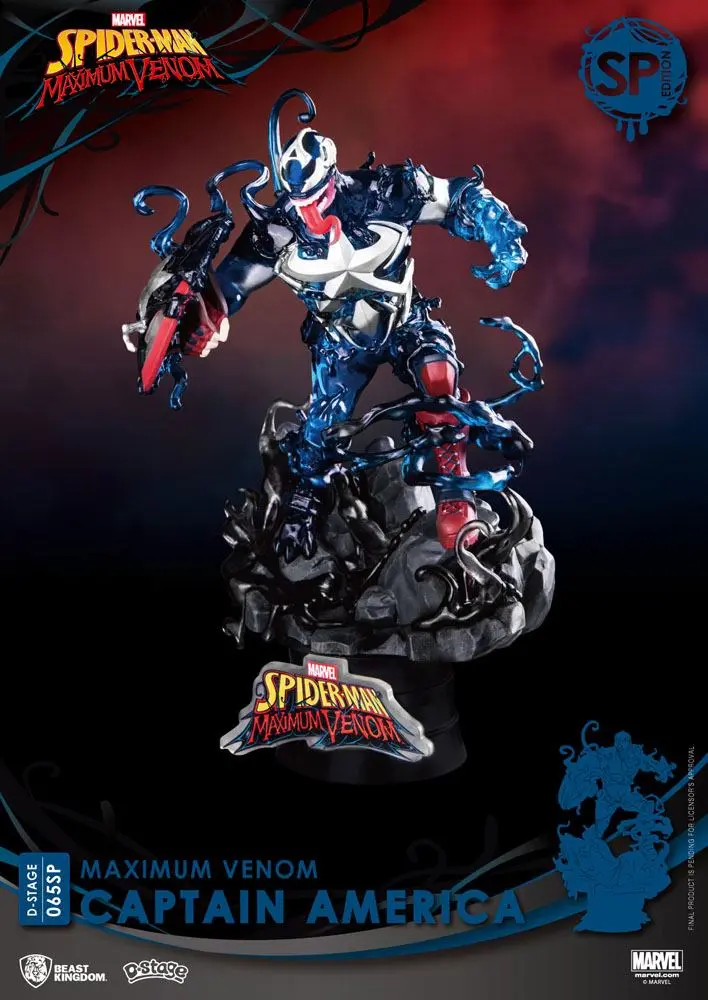 Marvel Comics D-Stage PVC Diorama Maximum Venom Captain America Special Edition 16 cm Produktfoto