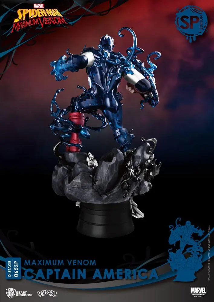Marvel Comics D-Stage PVC Diorama Maximum Venom Captain America Special Edition 16 cm Produktfoto