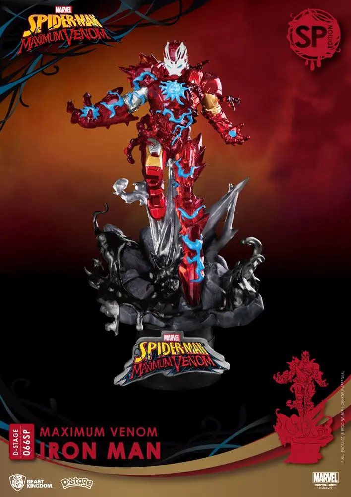 Marvel Comics D-Stage PVC Diorama Maximum Venom Iron Man Special Edition 16 cm Produktfoto