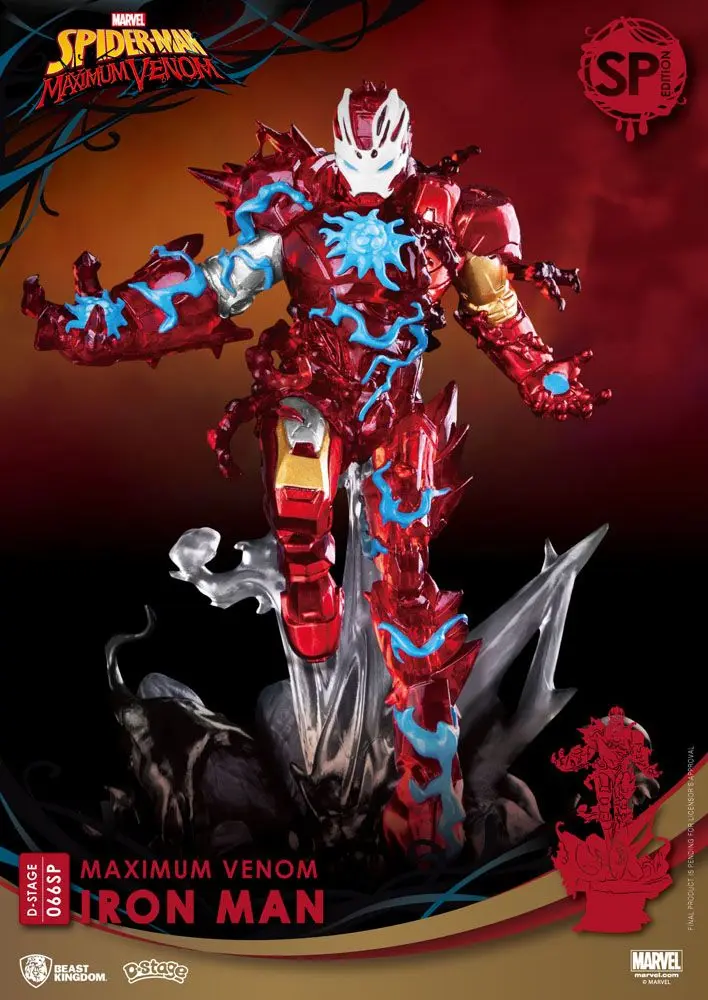 Marvel Comics D-Stage PVC Diorama Maximum Venom Iron Man Special Edition 16 cm Produktfoto