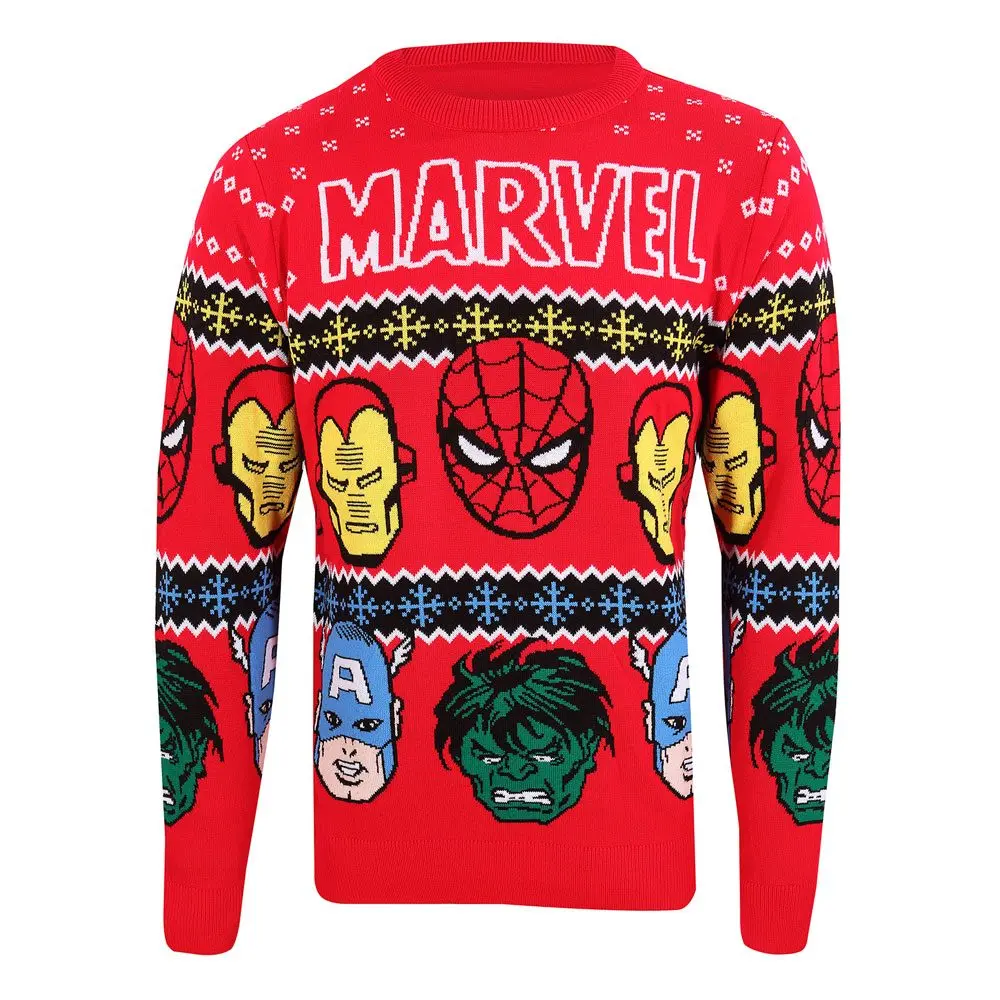 Marvel Comics Face´s Christmas Pullover Produktfoto