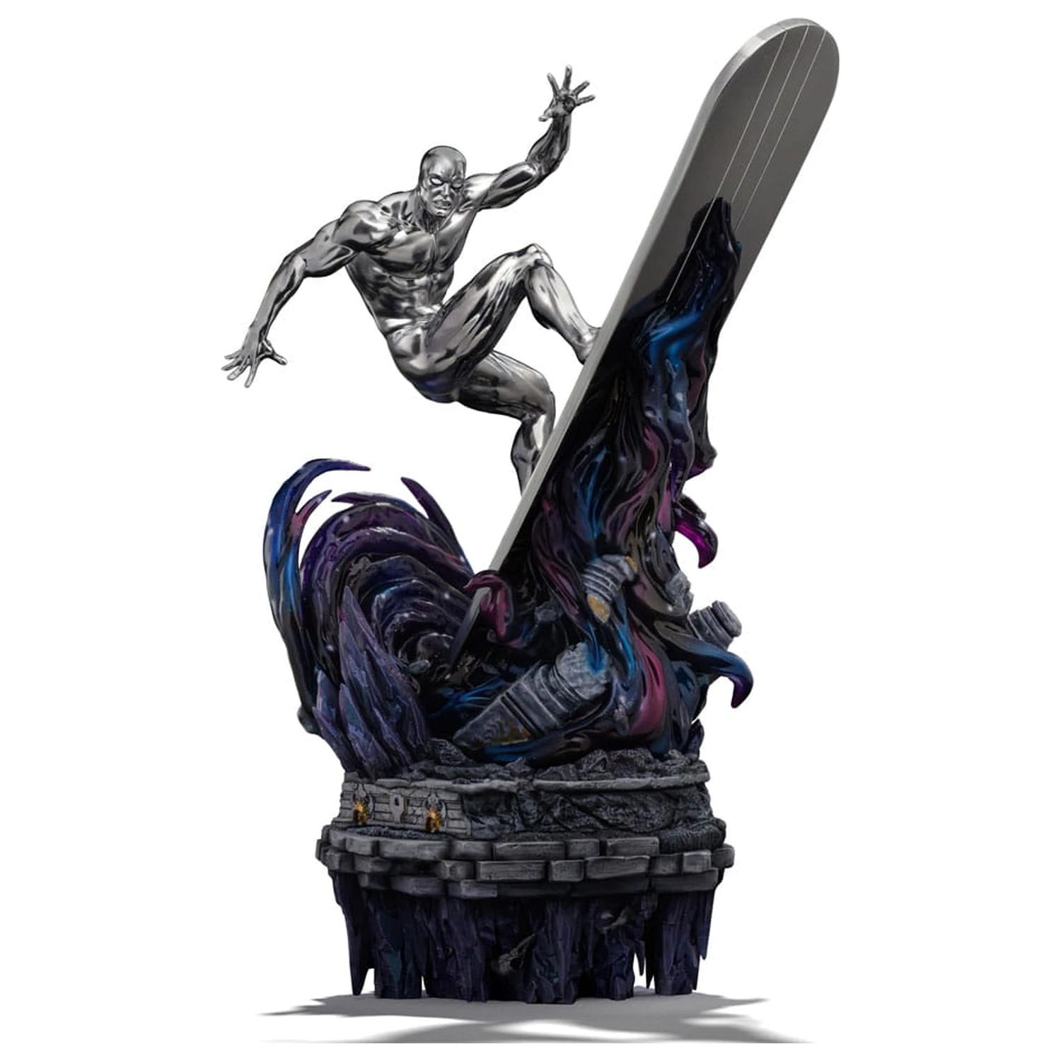 Marvel Comics Infinity Gauntlet Diorama Art Scale Statue 1/10 Silver Surfer Deluxe 36 cm Produktfoto
