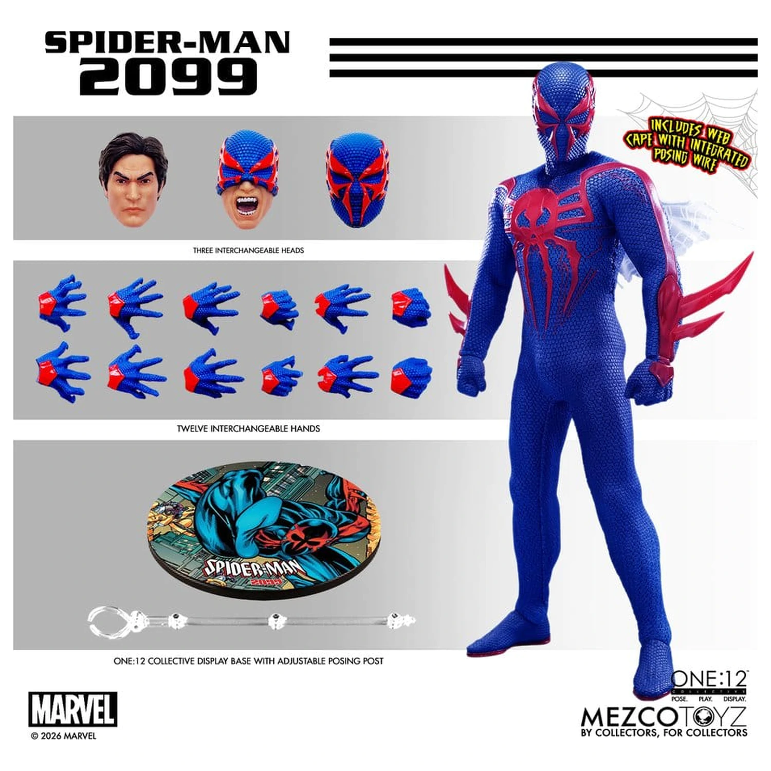 Marvel Comics One:12 Collective Action Figur 1/12 Spider-Man 2099 17 cm Produktfoto