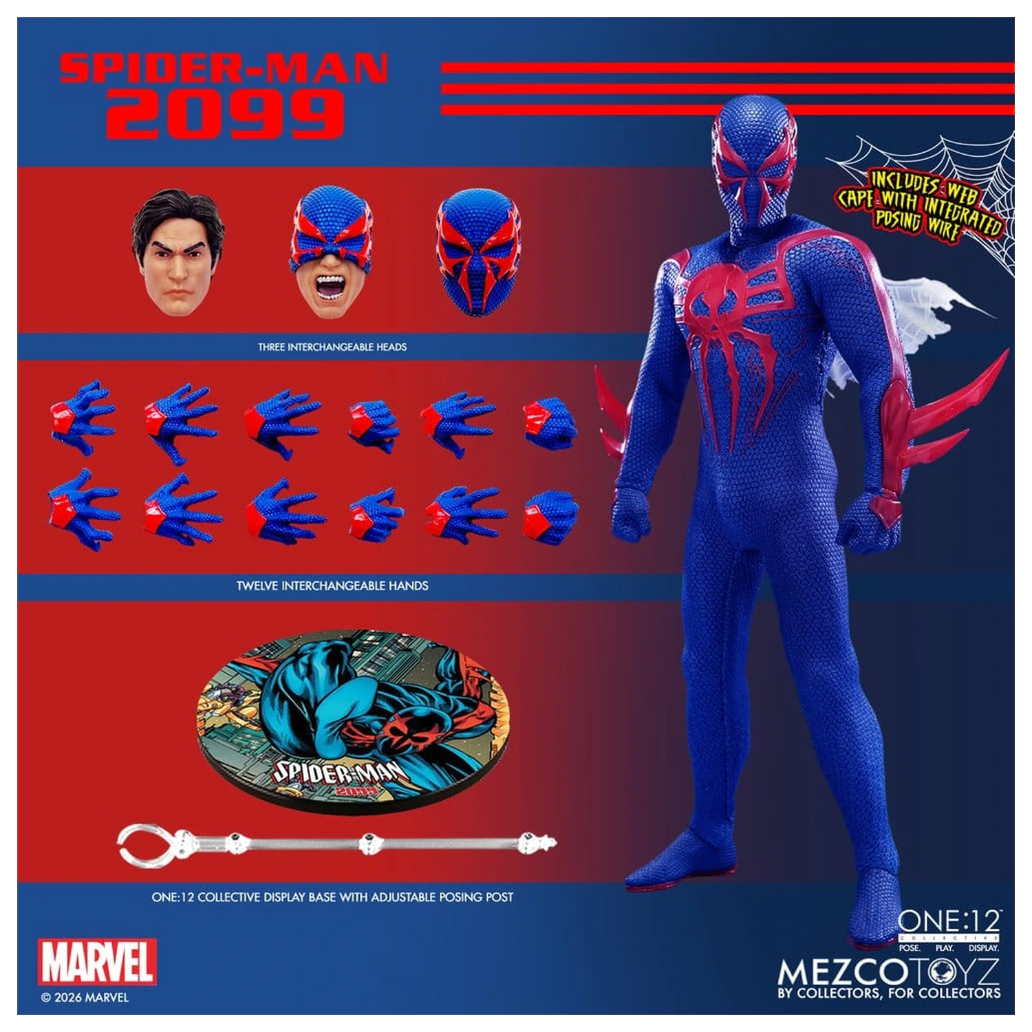 Marvel Comics One:12 Collective Action Figur 1/12 Spider-Man 2099 17 cm Produktfoto
