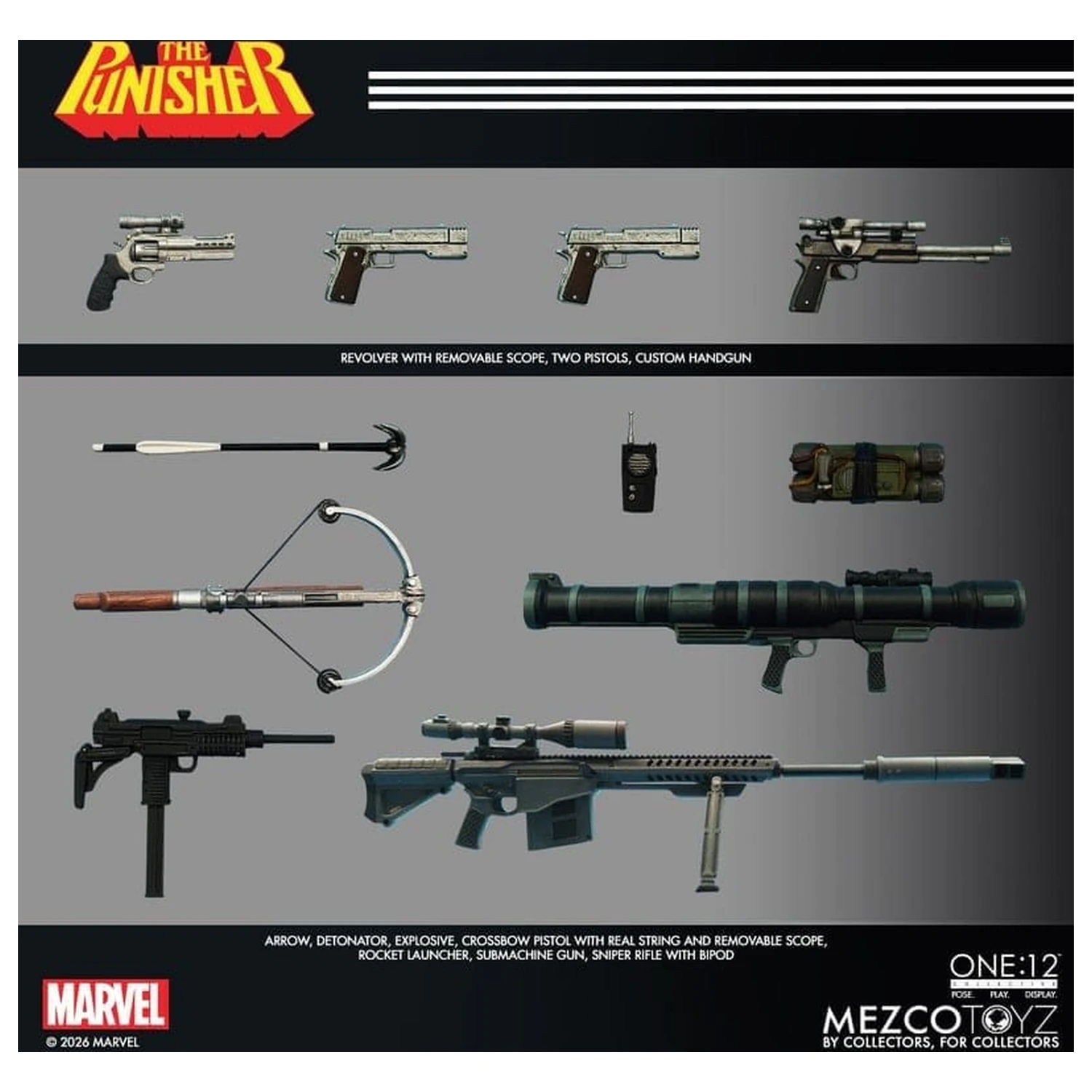 Marvel Comics One:12 Collective Action Figur 1/12 Punisher 17 cm Produktfoto