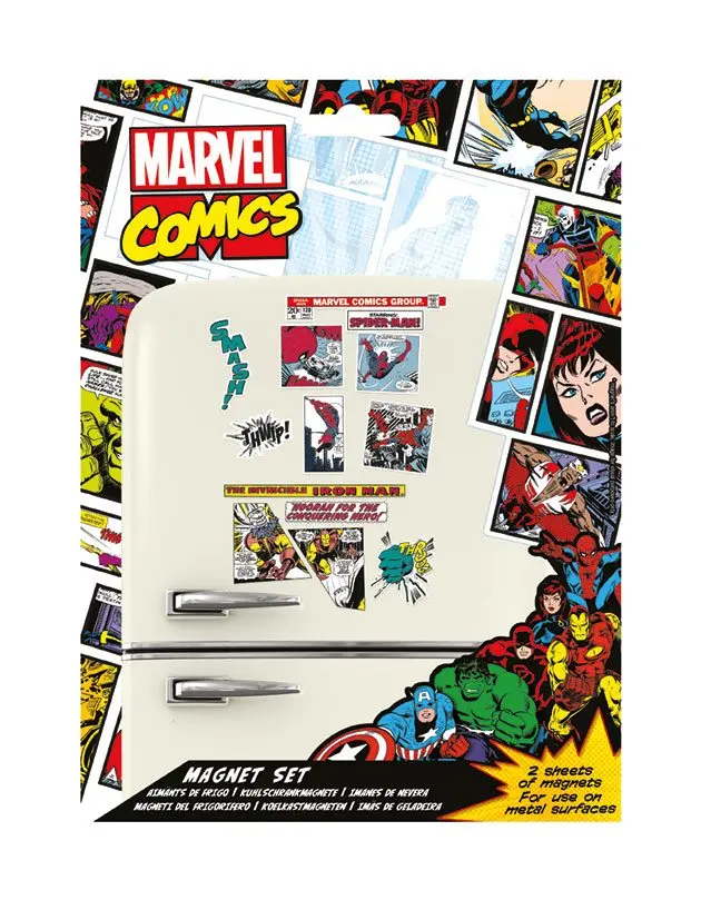 Marvel Comics Magnete Set Retro Heroes termékfotó