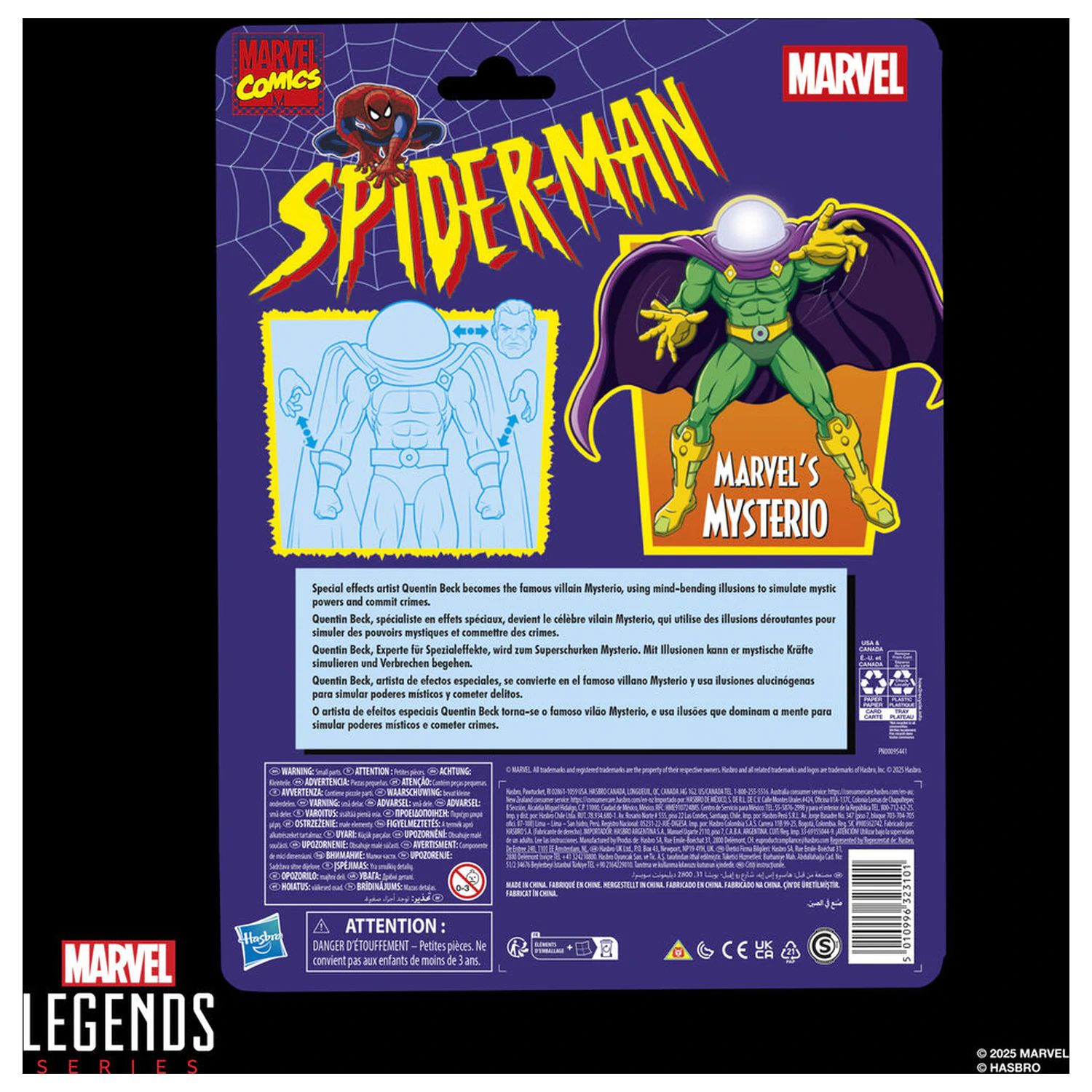 Marvel Comics Spider-Man Mysterio Figur 15cm Produktfoto