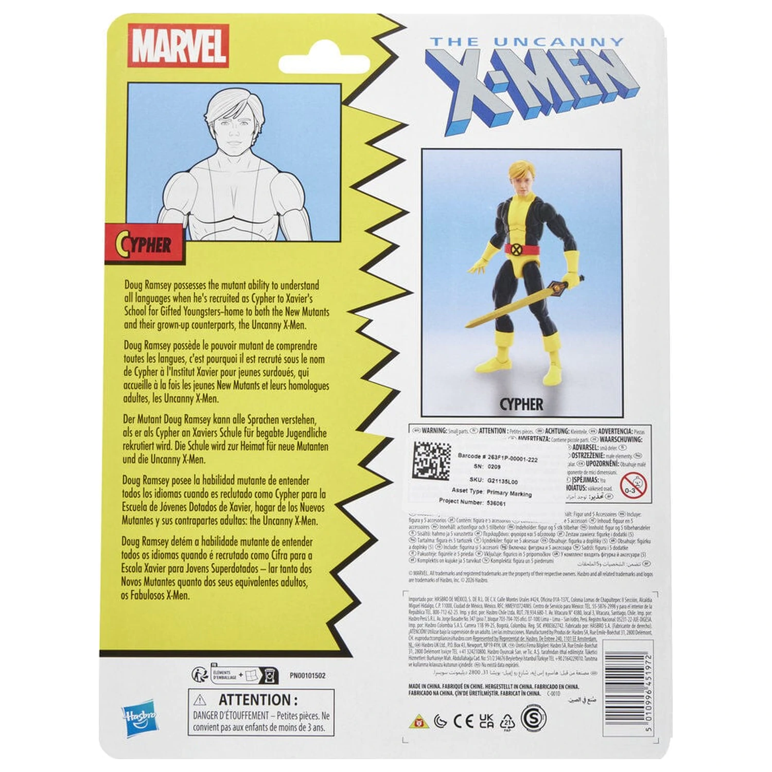 Marvel Comics The Uncanny X-Men Cypher Figur 15cm Produktfoto