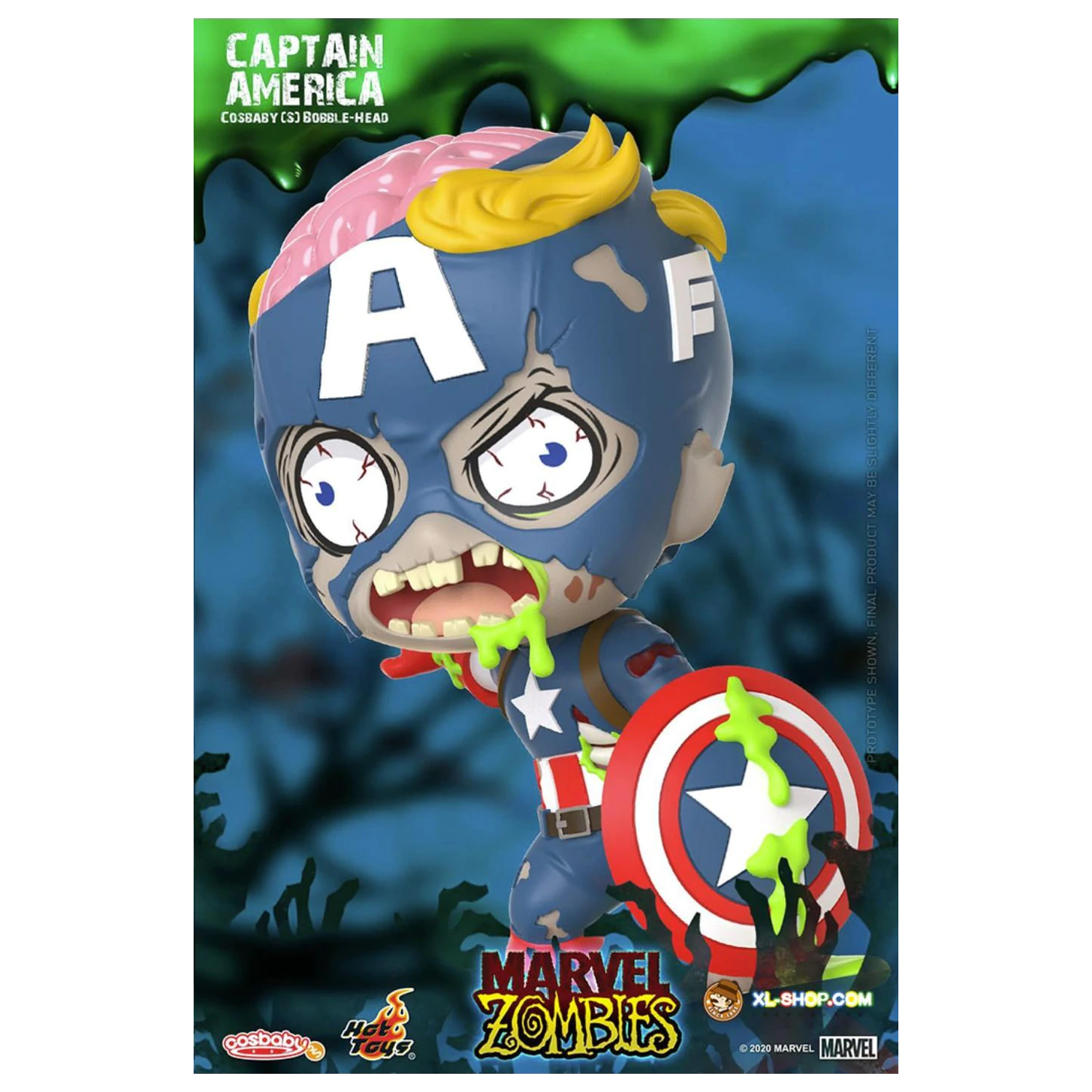 Marvel Cosbaby Wave 1 Captain America Zombie Produktfoto