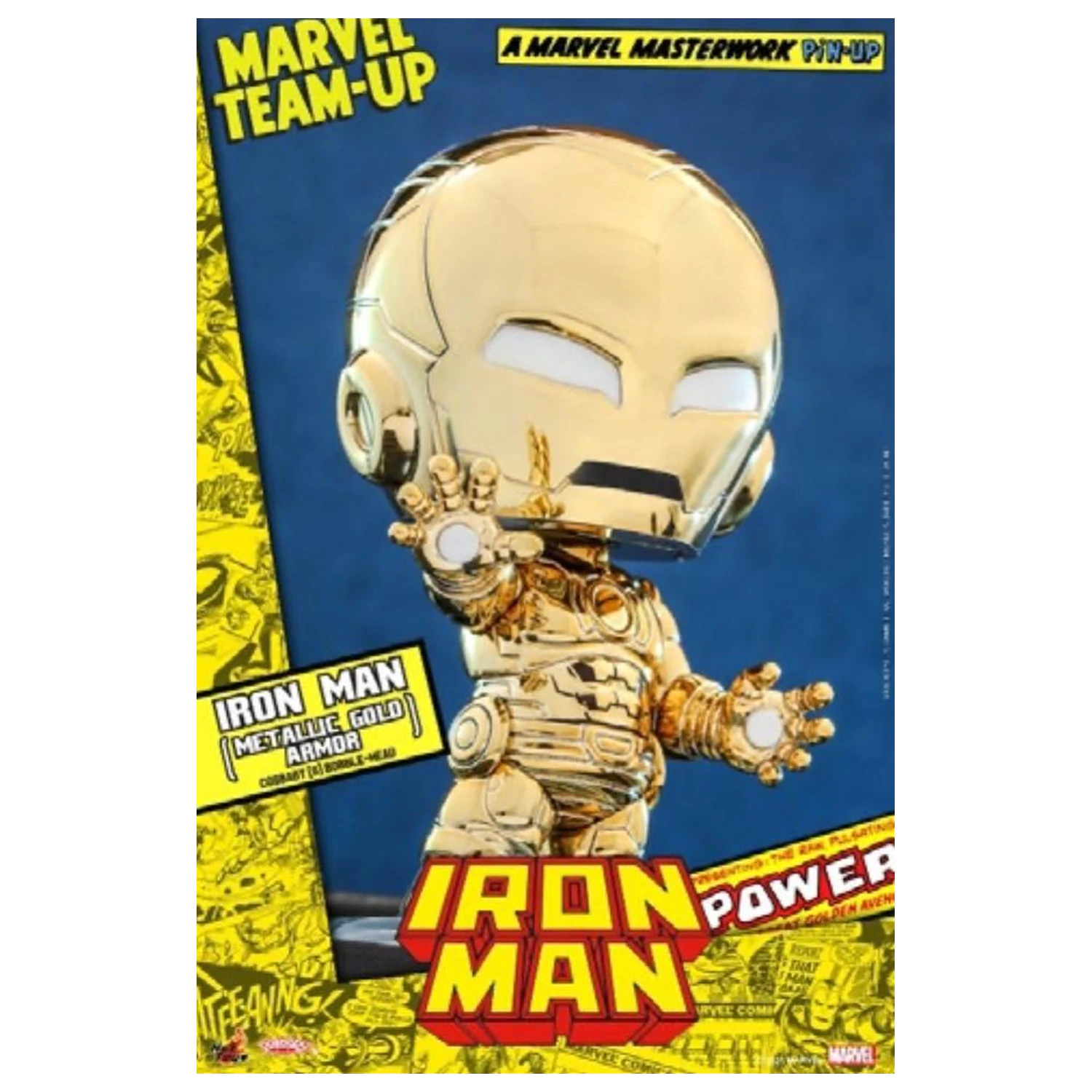 Marvel Cosbaby Wave 2 Iron Man Metallic Gold Armor Produktfoto