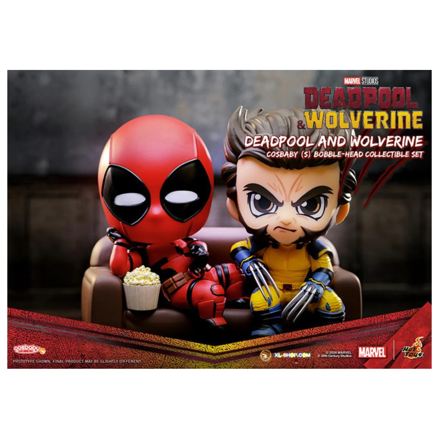Marvel Cosbaby Wave 4 Deadpool & Wolverine Set Produktfoto
