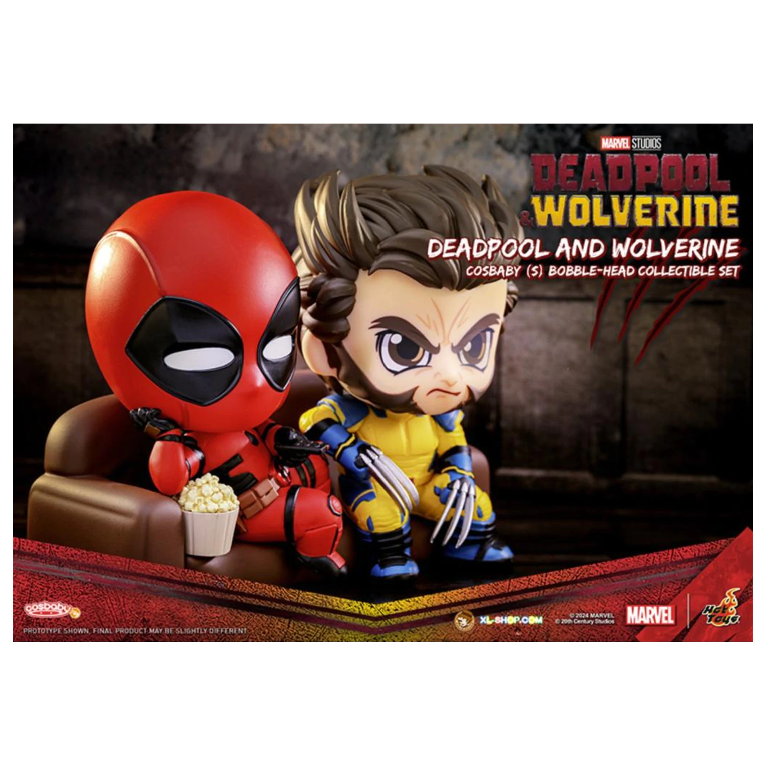 Marvel Cosbaby Wave 4 Deadpool & Wolverine Set Produktfoto