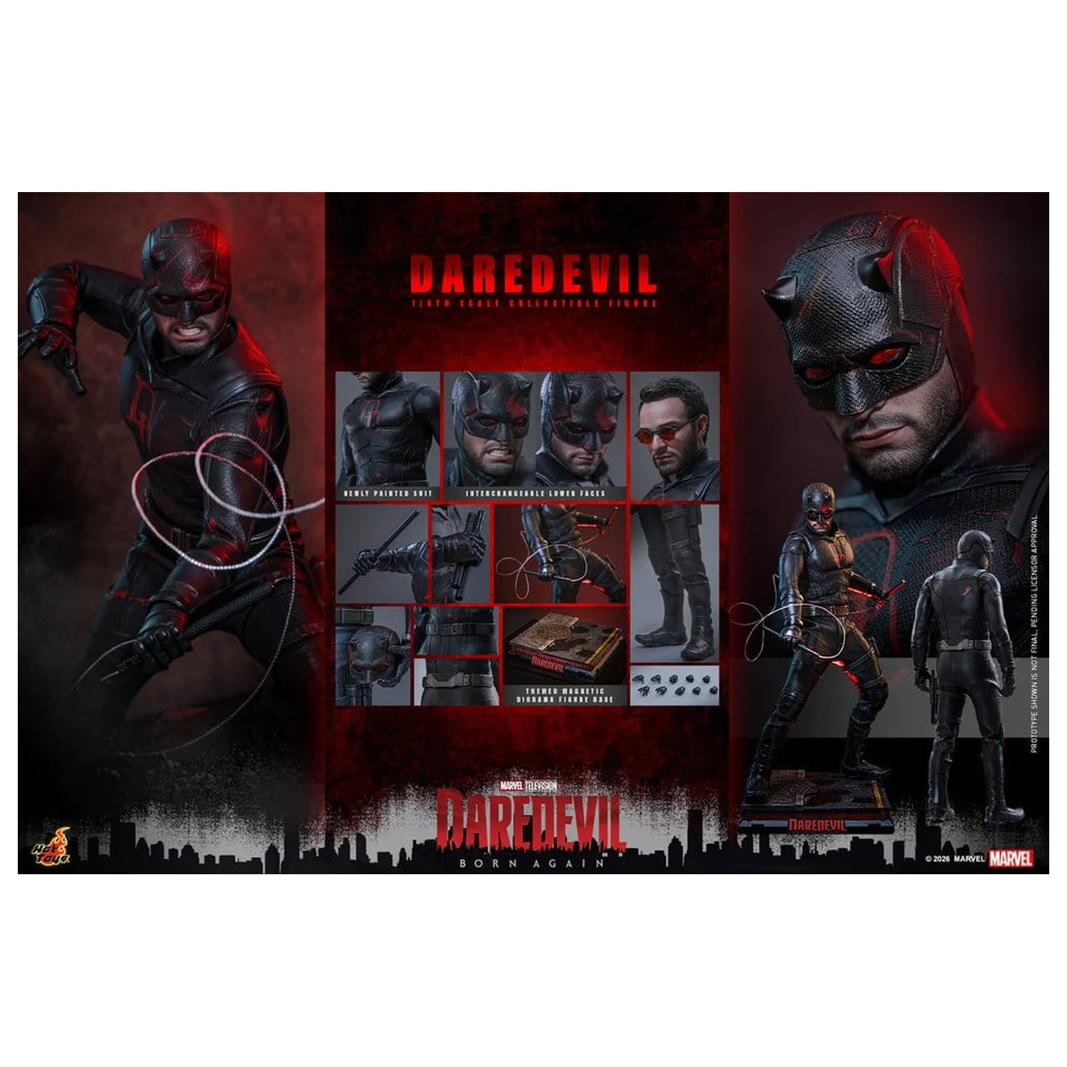 Marvel Daredevil: Born Again Actionfigur 1/6 Daredevil 30 cm Produktfoto