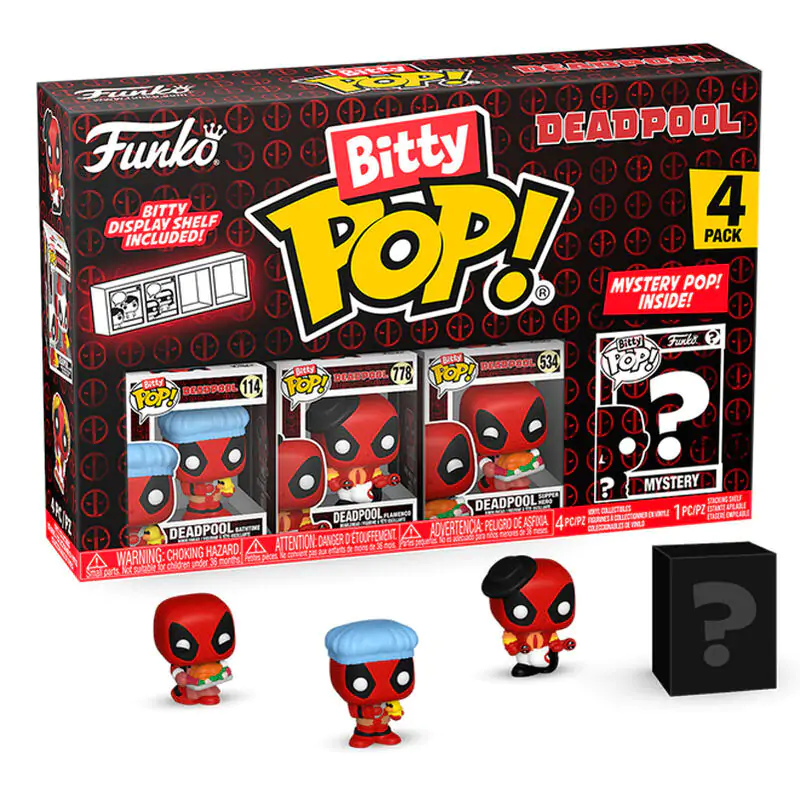 Deadpool Bitty Funko POP! Vinyl Figuren 4er-Pack Bathtime 2,5 cm termékfotó