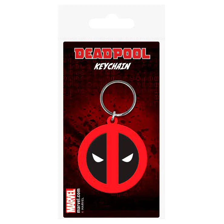 Marvel Comics Gummi-Schlüsselanhänger Deadpool Symbol 6 cm termékfotó