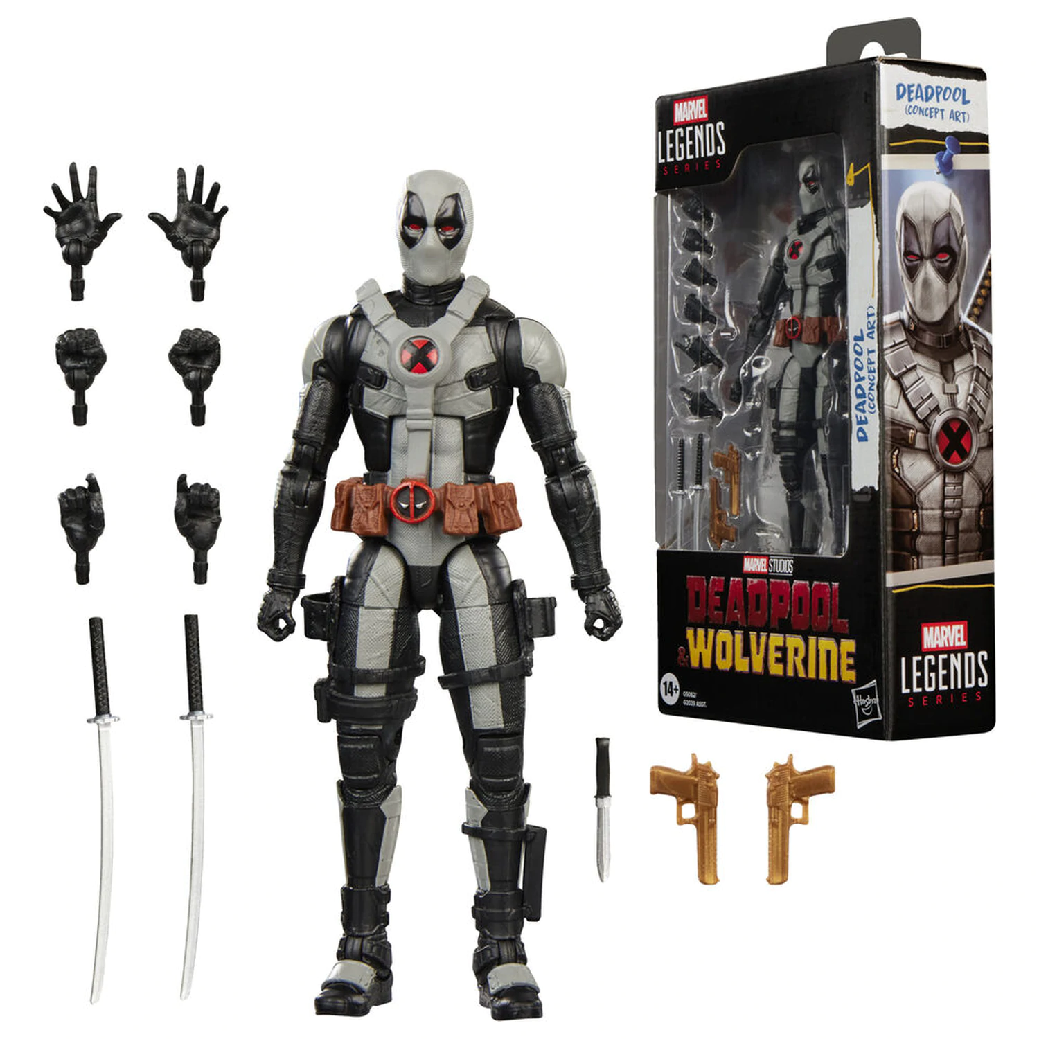 Marvel Deadpool & Wolverine Deadpool Concept Art Actionfigur Produktfoto