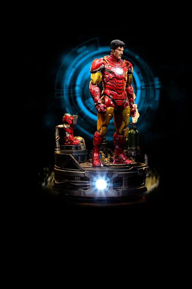 Marvel Deluxe Art Scale Statue 1/10 Iron Man Unleashed 23 cm termékfotó